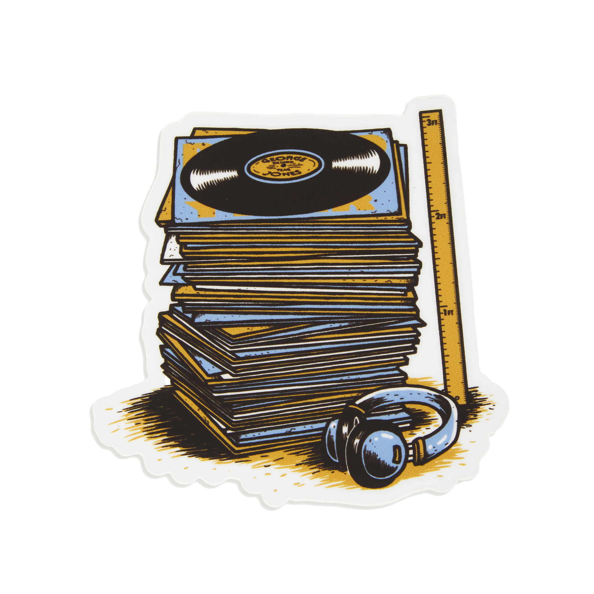 3ft Stacked Vinyl Sticker