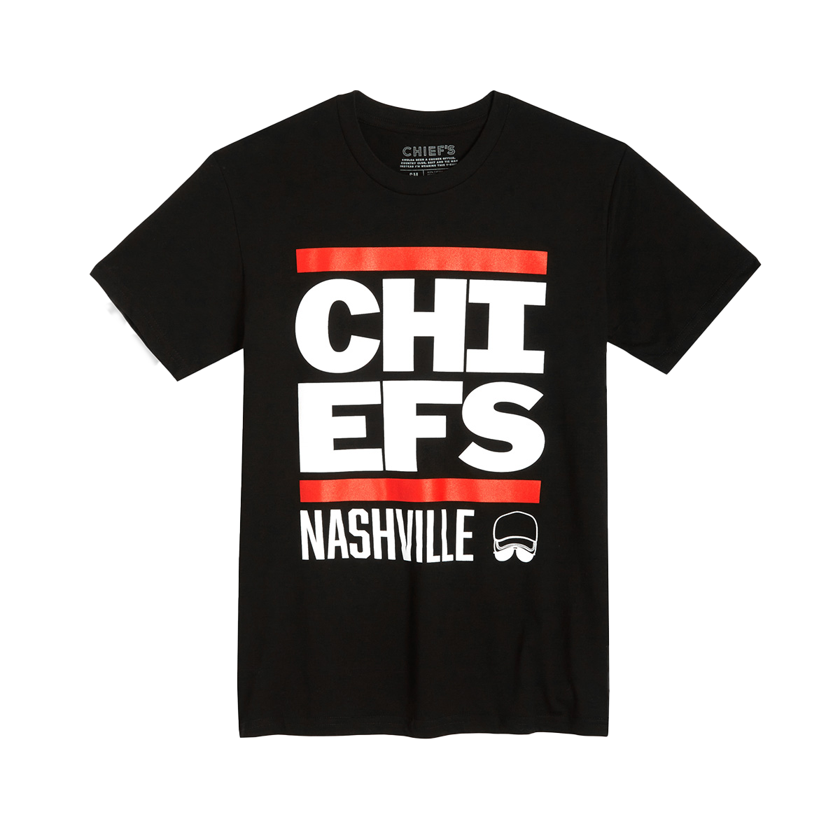Chief's Stacked Logo T-Shirt - Black