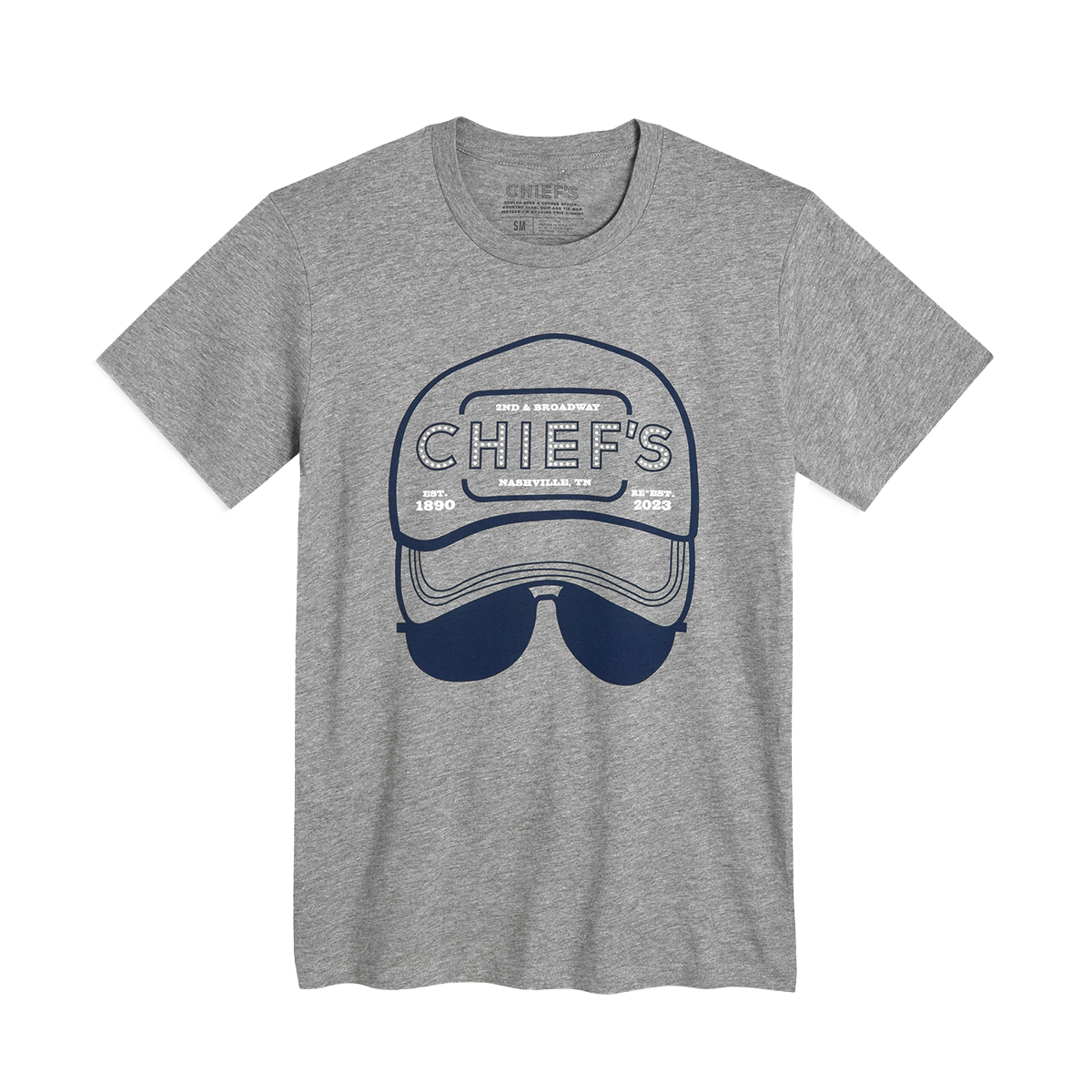 Chief's Logo T-Shirt - Heather Gray