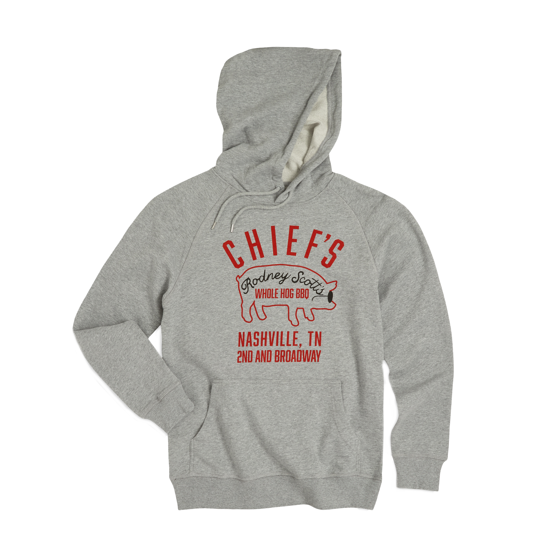 Chief's X Rodney Scott's BBQ Heavyweight Hoodie - Heather Gray