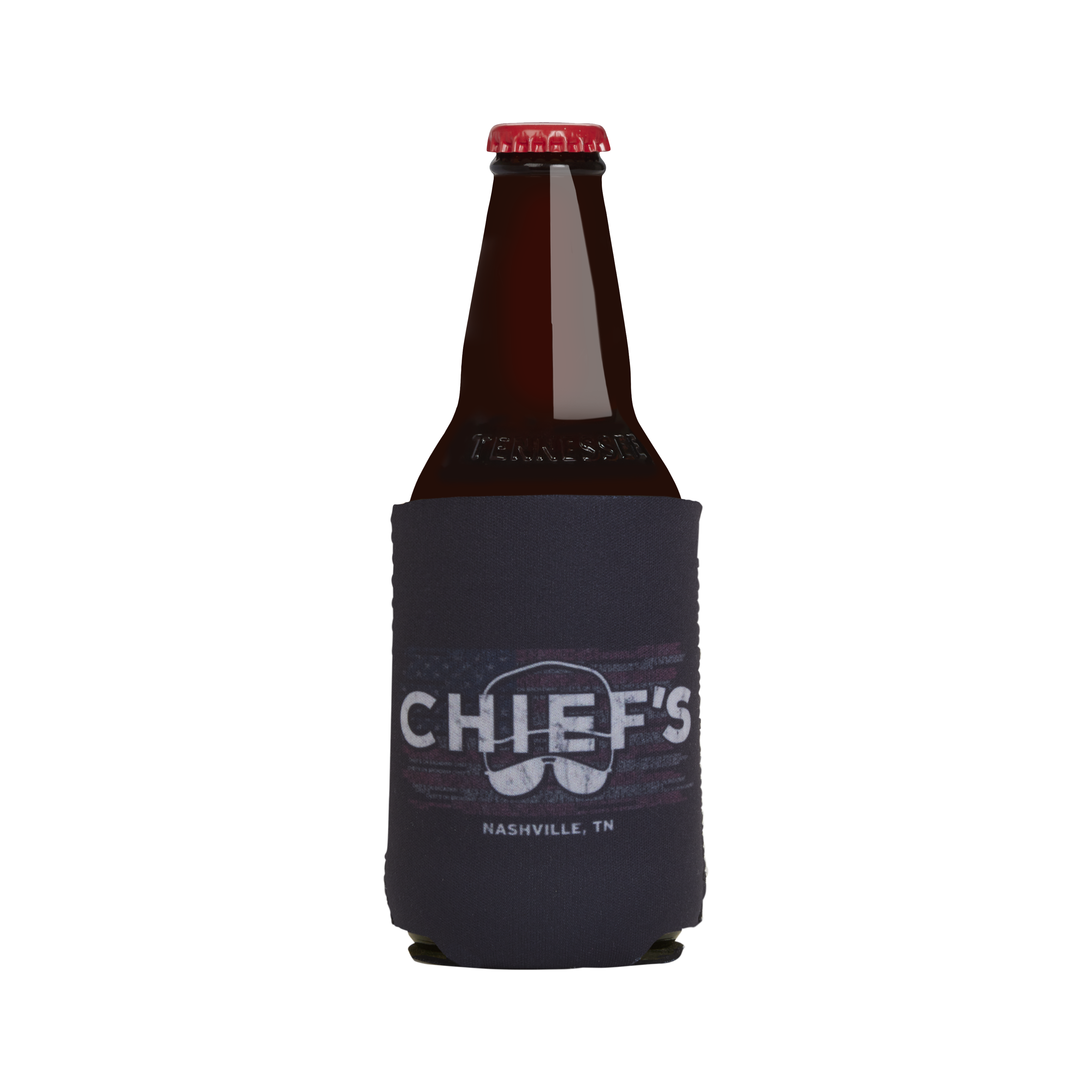 Chief's Flag Can Cooler - Navy