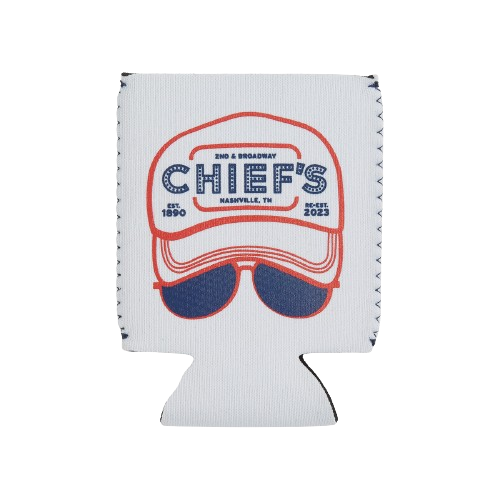Chief's Drink in My Hand Can Cooler - White