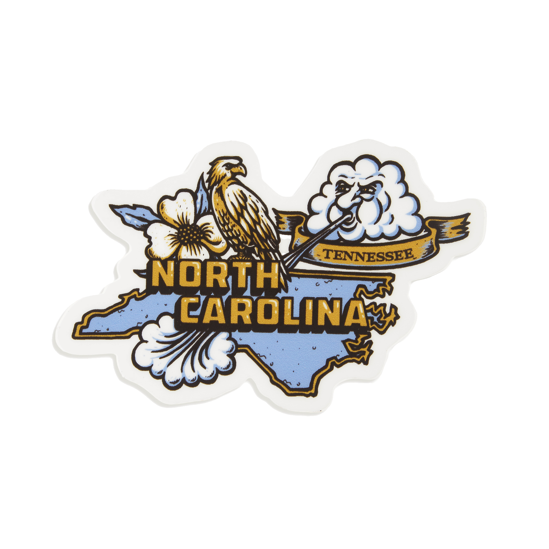 North Carolina Tennessee Sticker