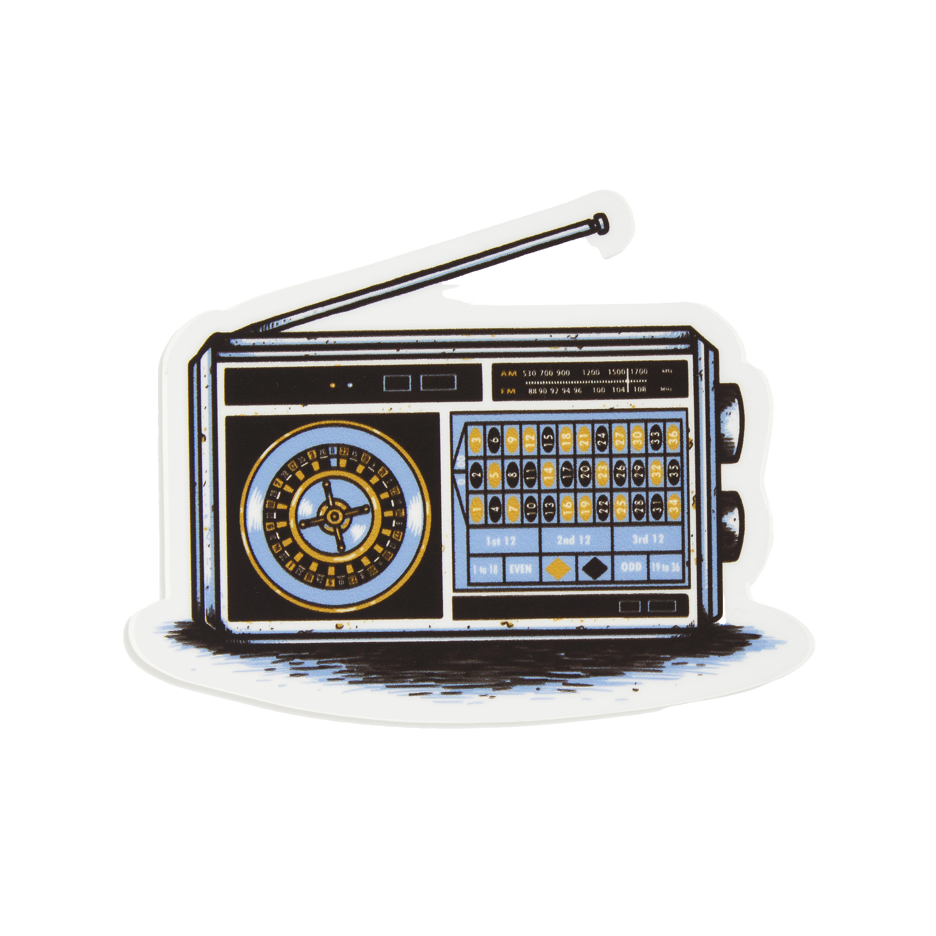 Radio Roulette Sticker