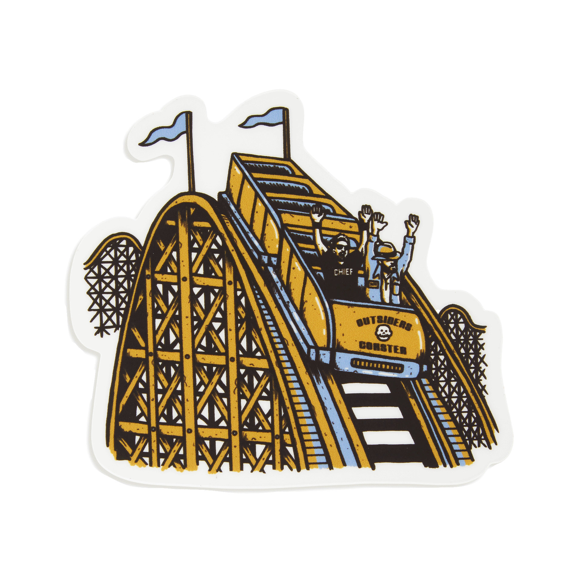 Roller Coaster Sticker