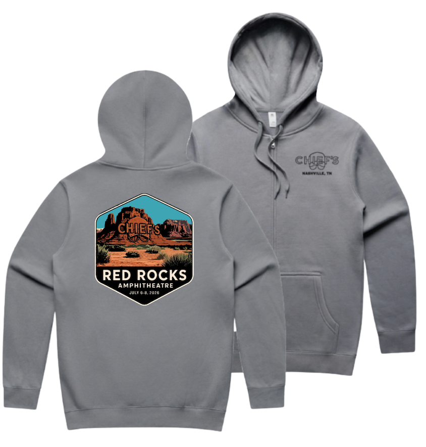 Chief's Limited Edition Red Rocks Hoodie - Gravel
