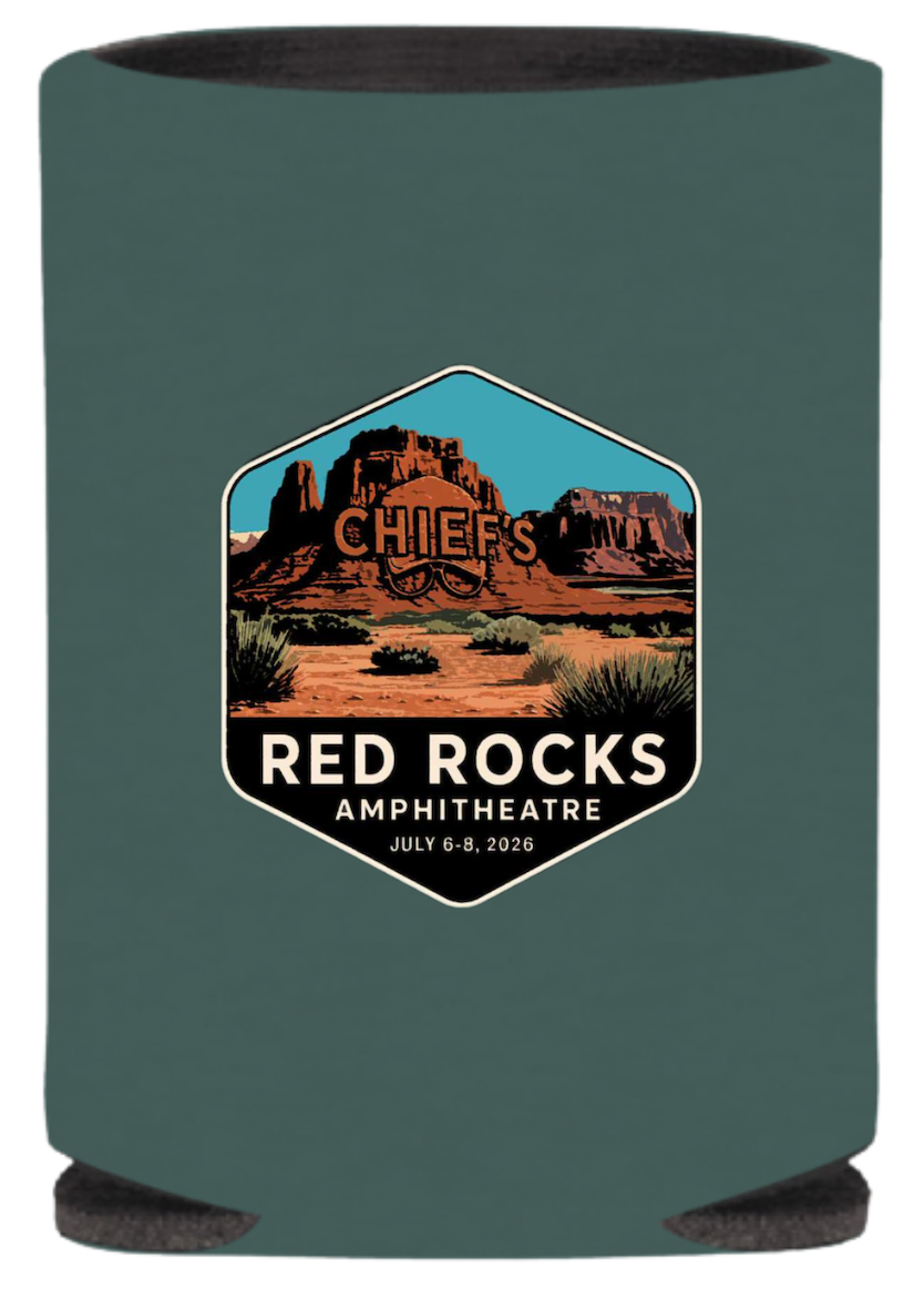 Chief's Limited Edition Red Rocks Can Cooler - Green