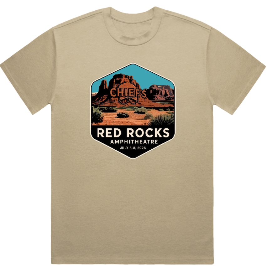 Chief's Limited Edition Red Rocks T-Shirt - Khaki