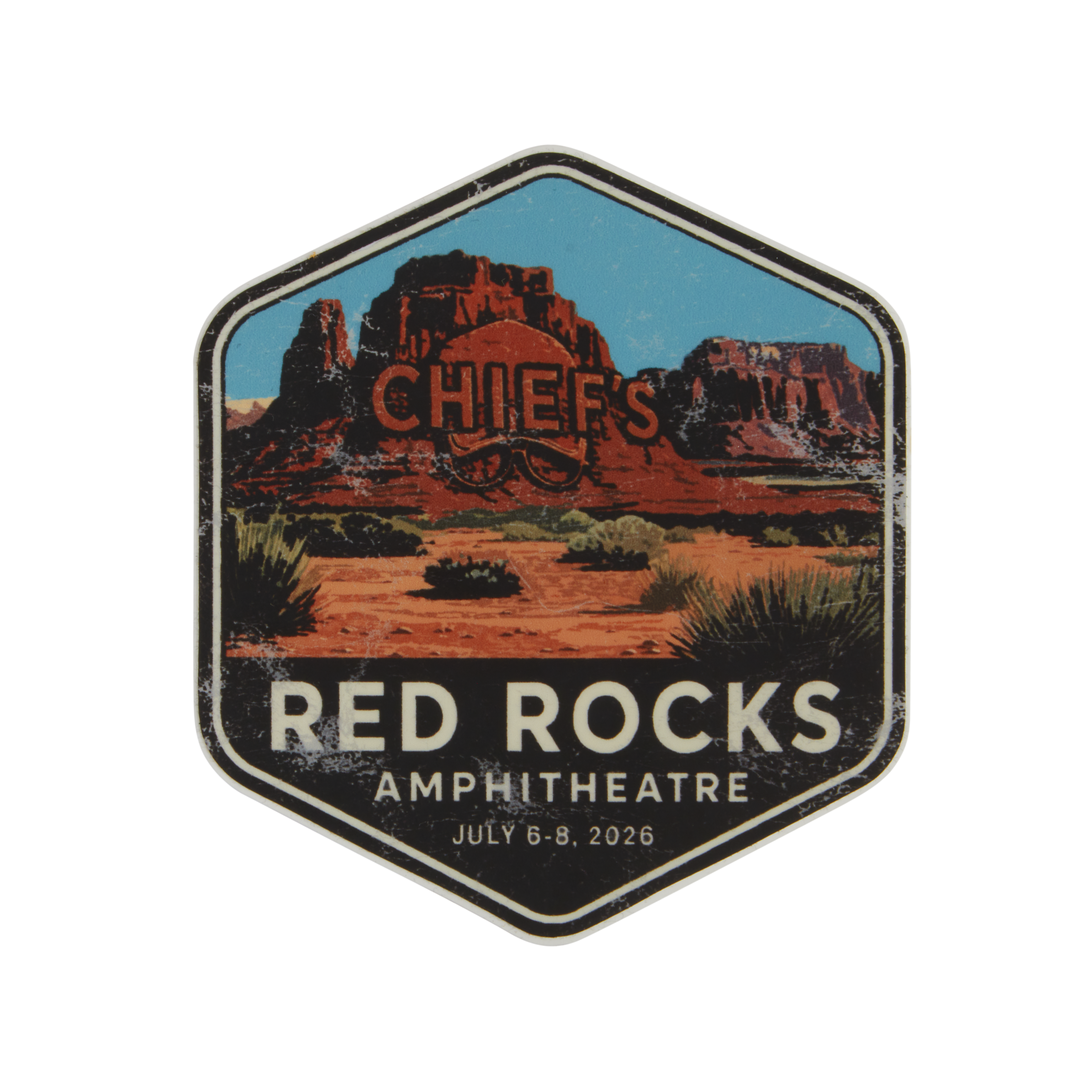 Chief's Limited Edition Red Rocks Sticker