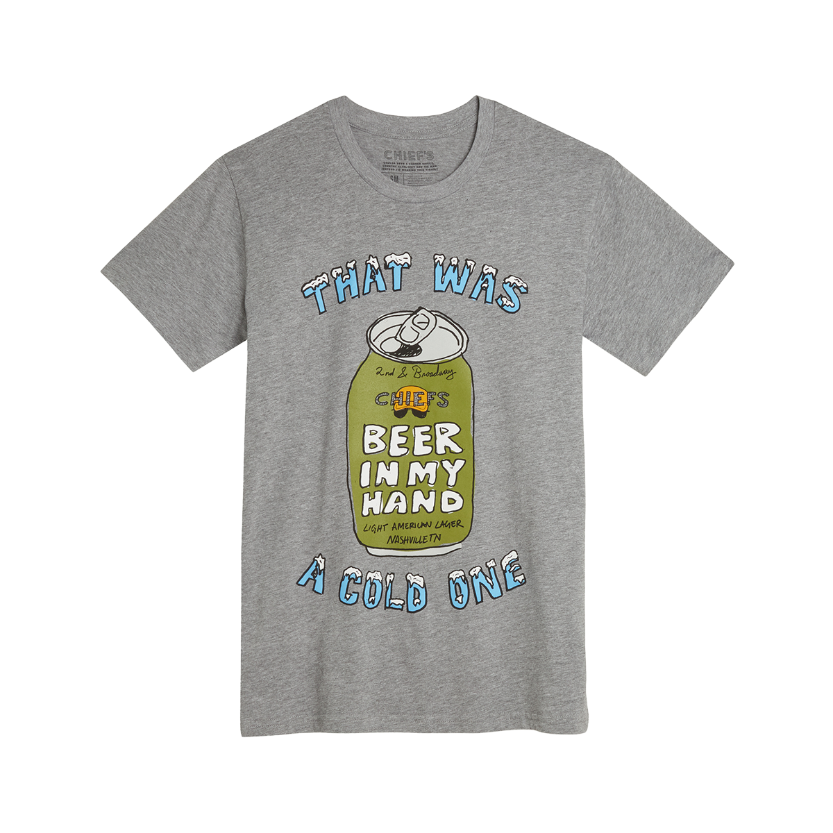 Chief's That Was A Cold One T-Shirt - Heather Gray