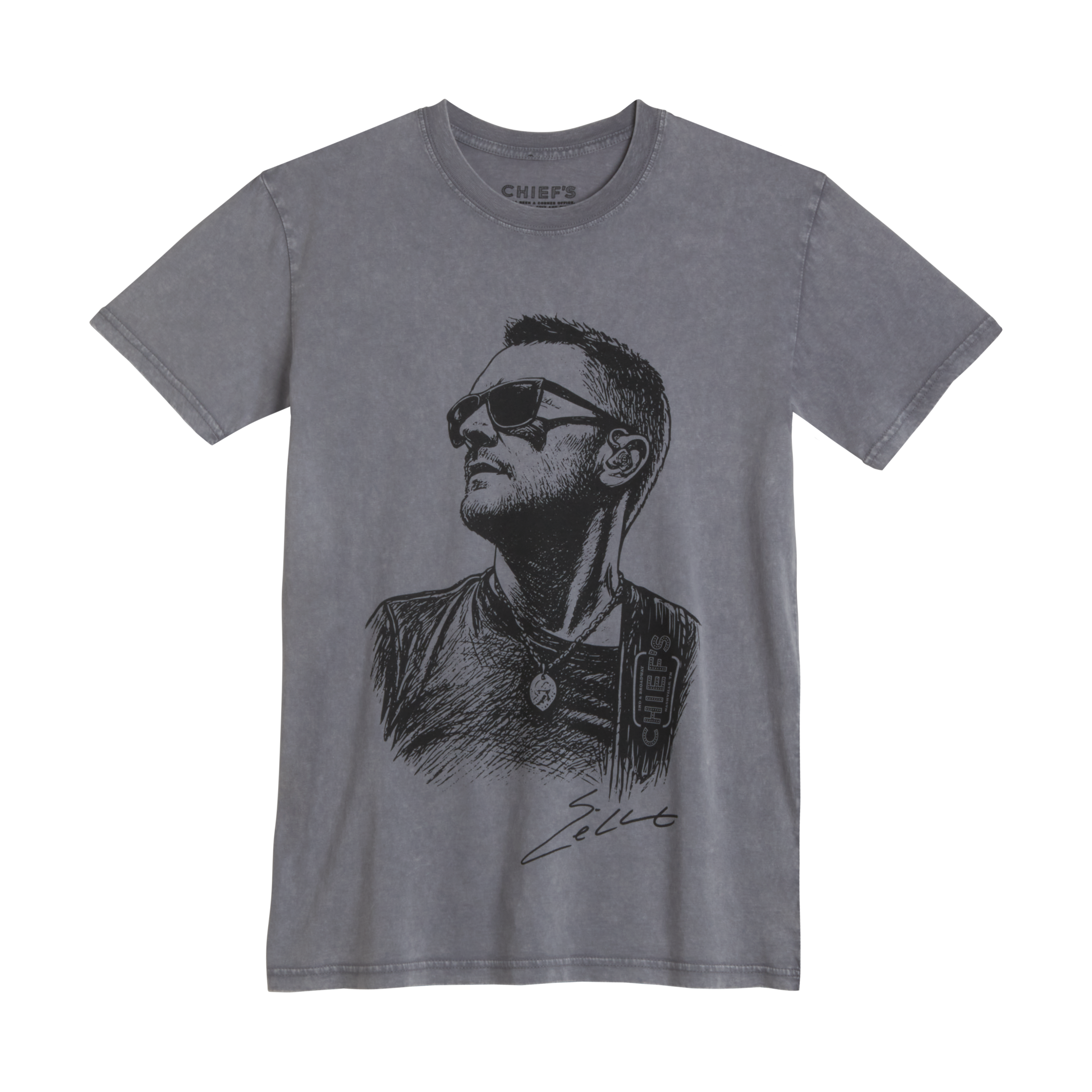 The Chief T-Shirt - Ash Stone