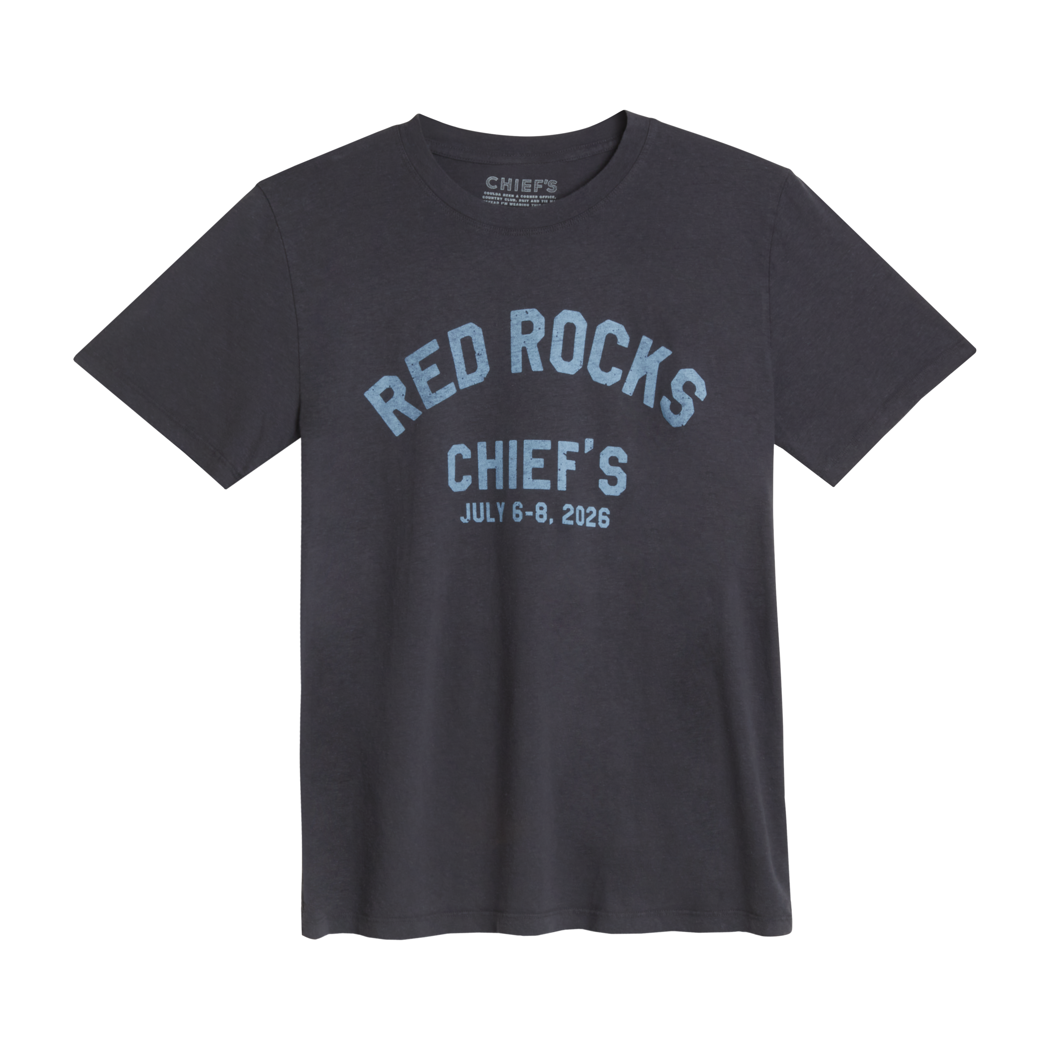 Chief's Limited Edition Collegiate Red Rocks T-shirt