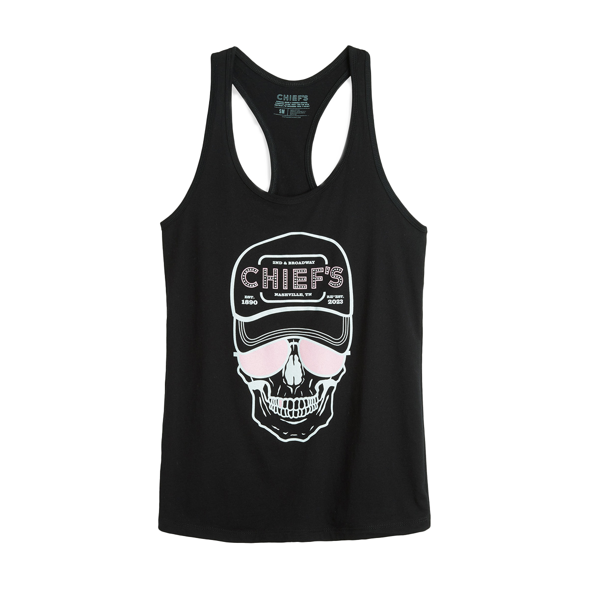 Chief's Skull Logo Women's Tank - Black