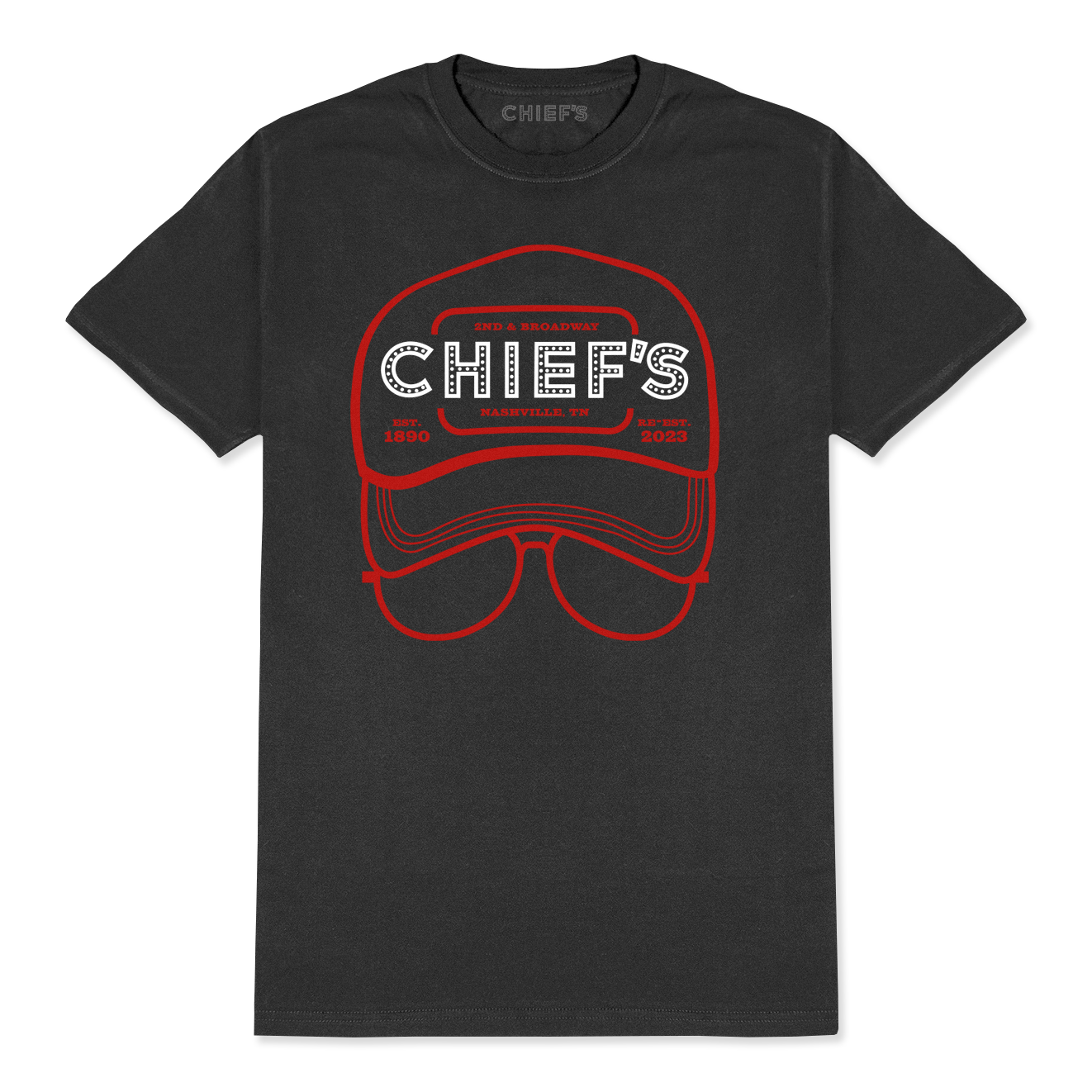 Chief's Logo T-Shirt - Charcoal Gray