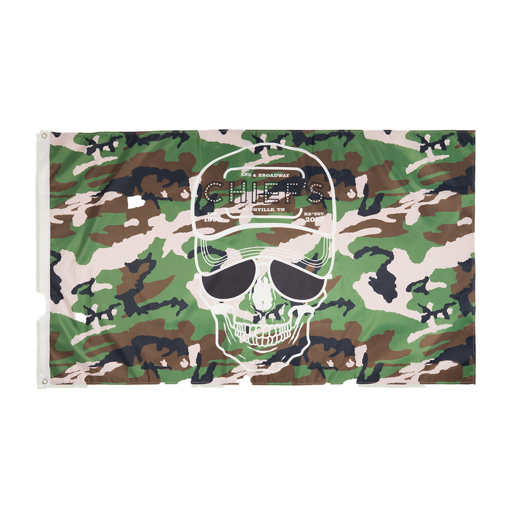 Chief's Skull Flag - Camo