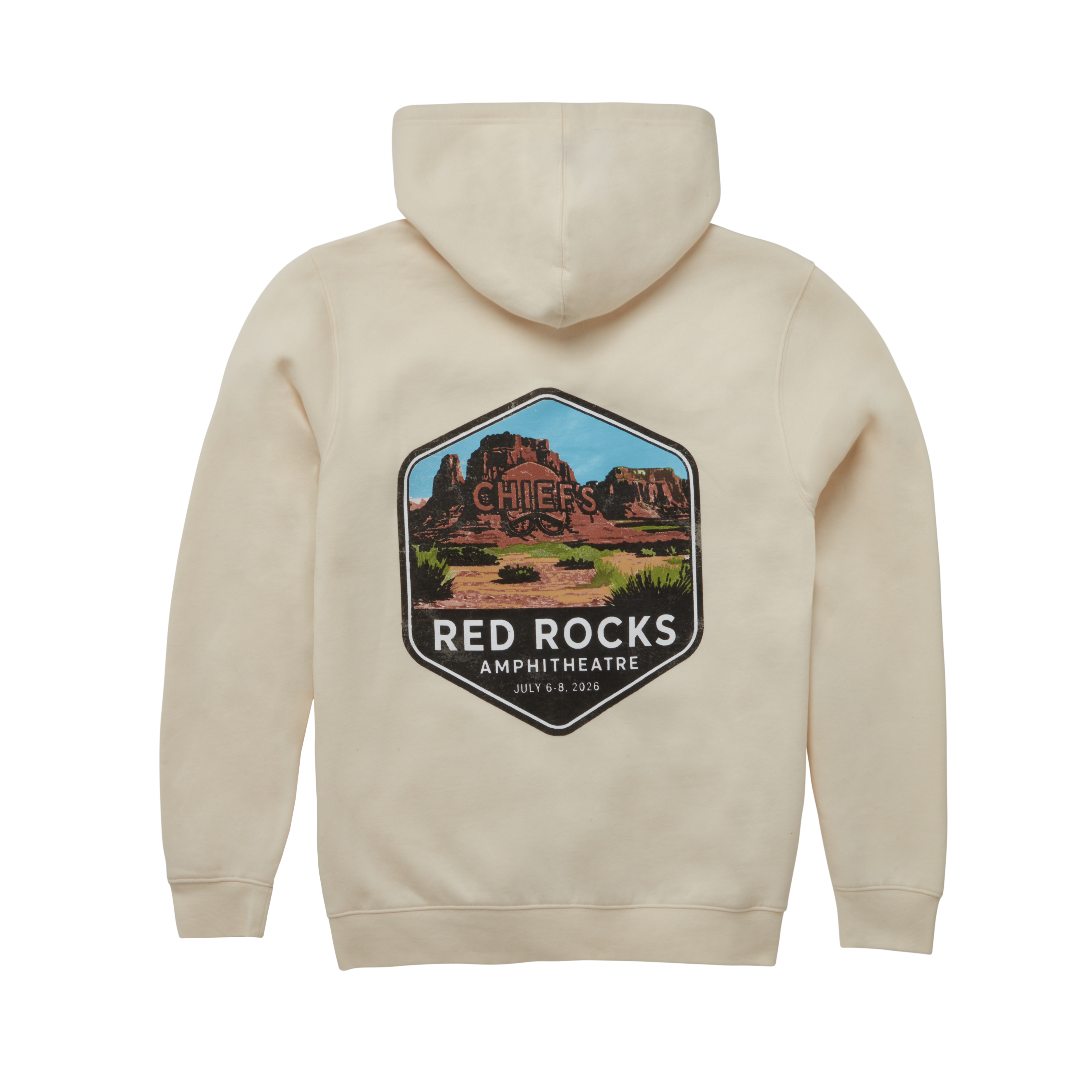 Chief's Limited Edition Red Rocks Hoodie - Natural