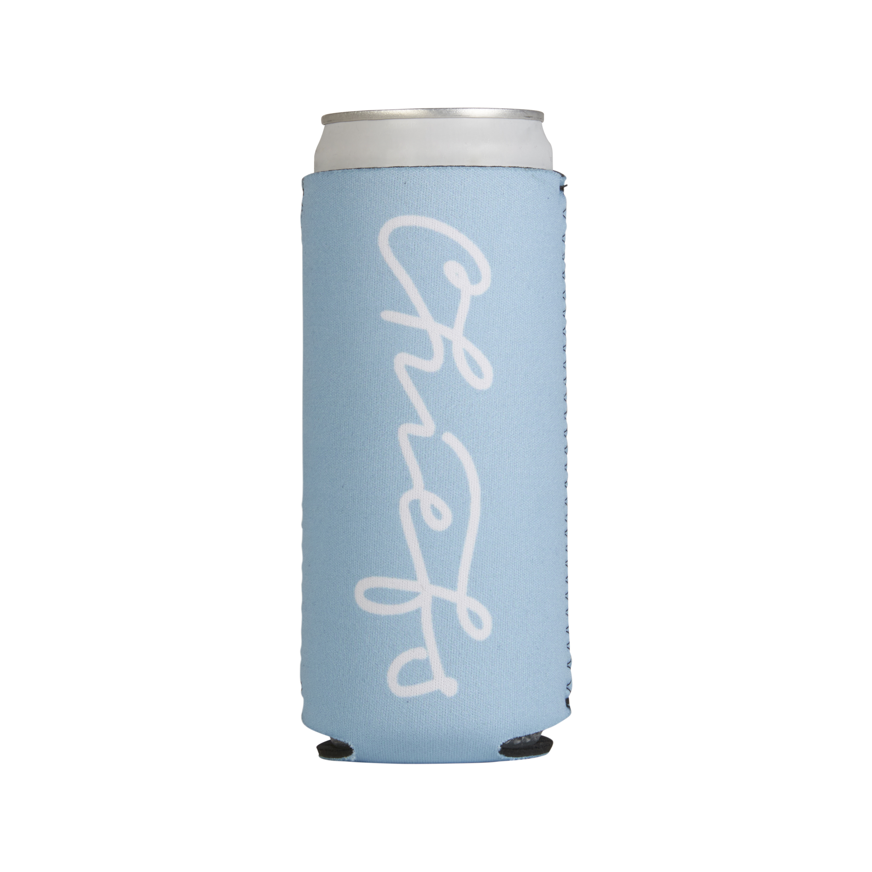 Chief's Scripted Slim Can Cooler - Carolina Blue