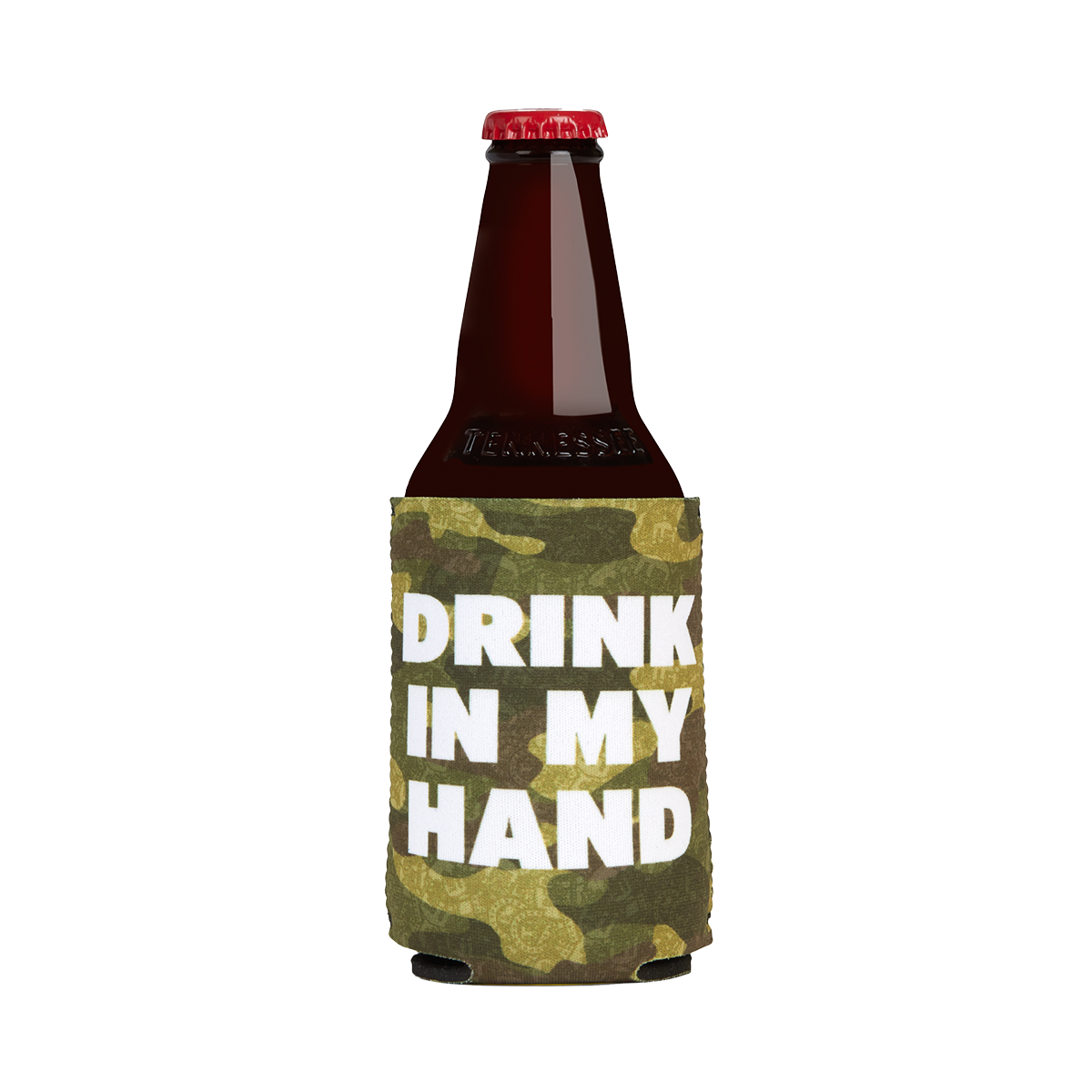 Chief's Drink in My Hand Koozie - Camo