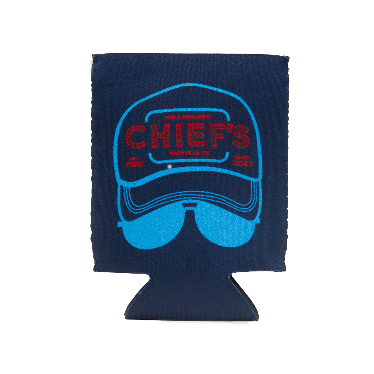 Chief's Drink in My Hand Can Cooler - Navy, Red & Carolina Blue