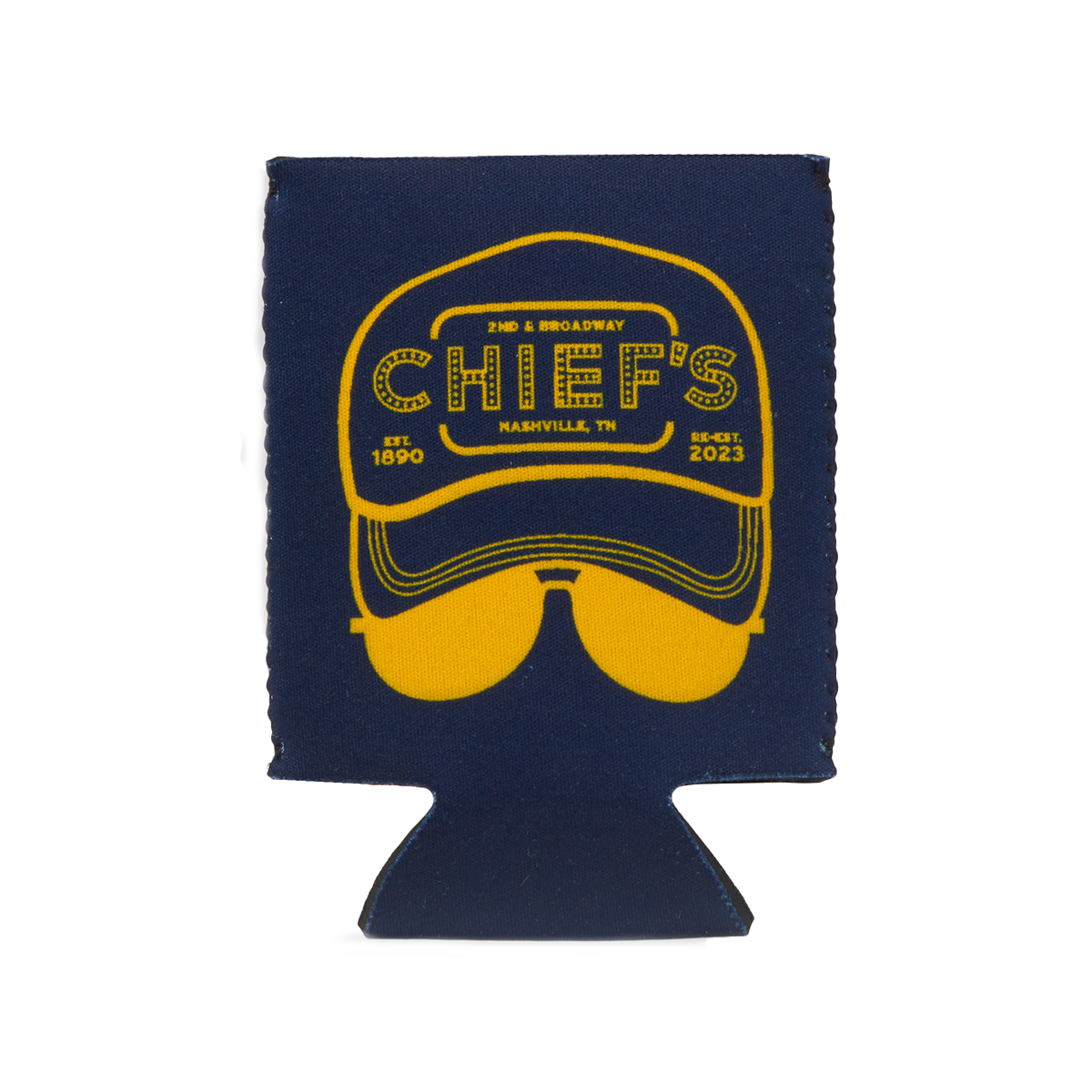 Chief's Drink in My Hand Can Cooler - Navy & Gold