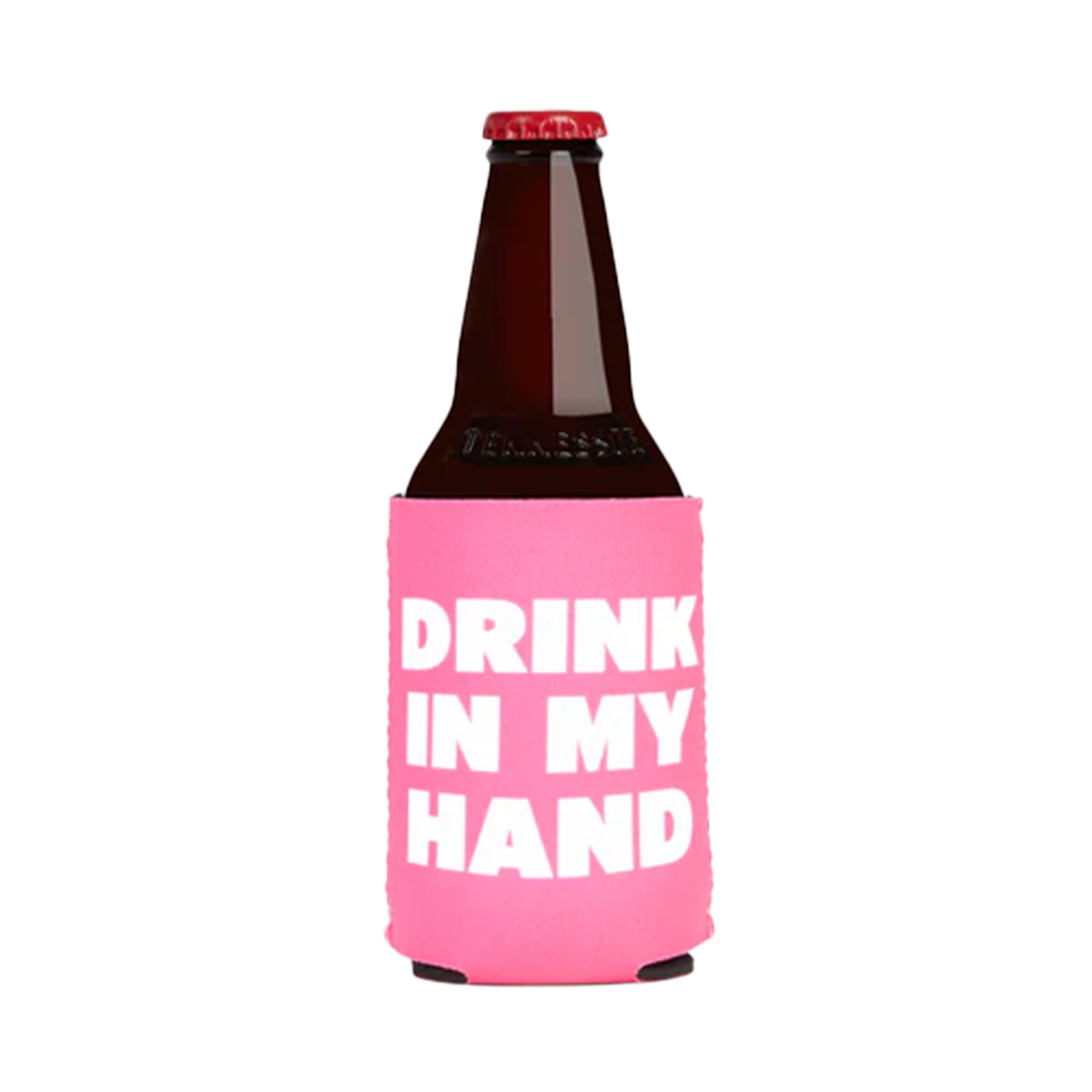 Chief's Drink in My Hand Koozie - Pink