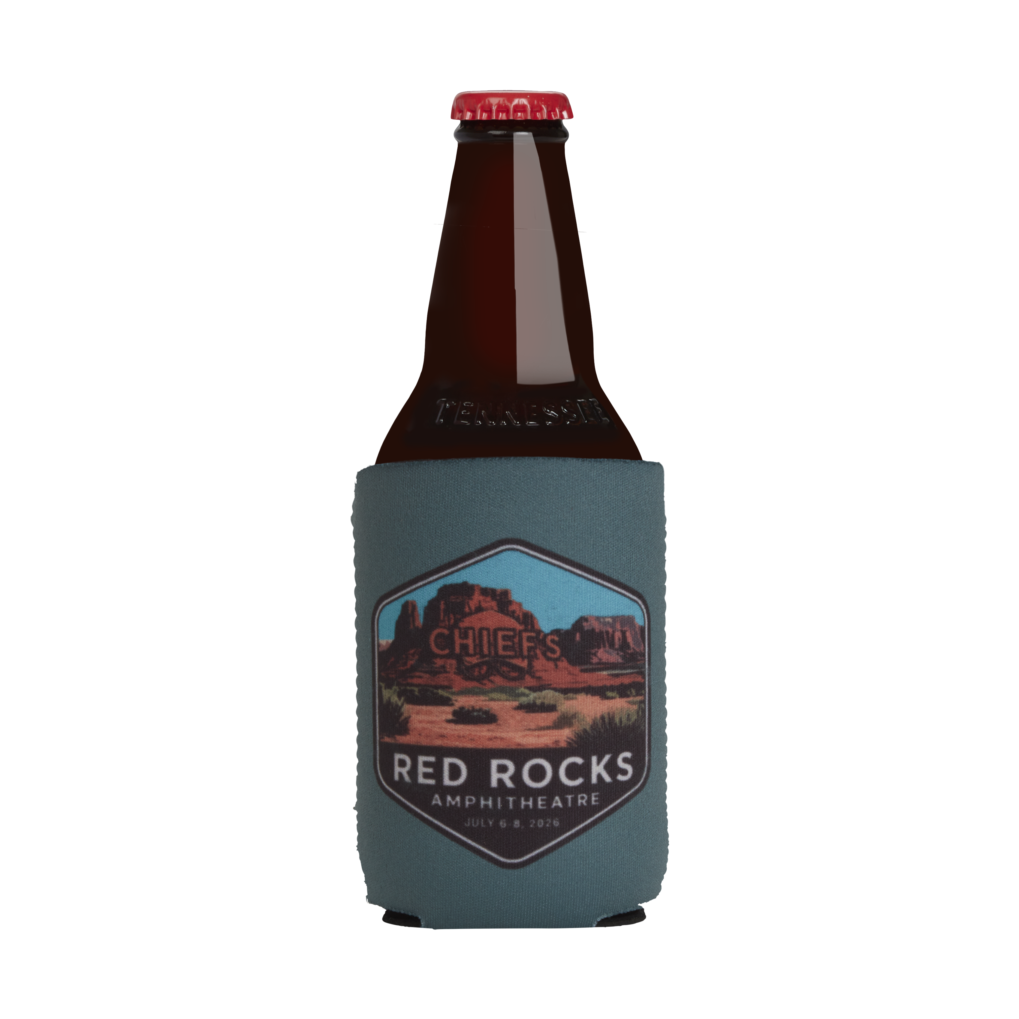 Chief's Limited Edition Red Rocks Can Cooler - Green