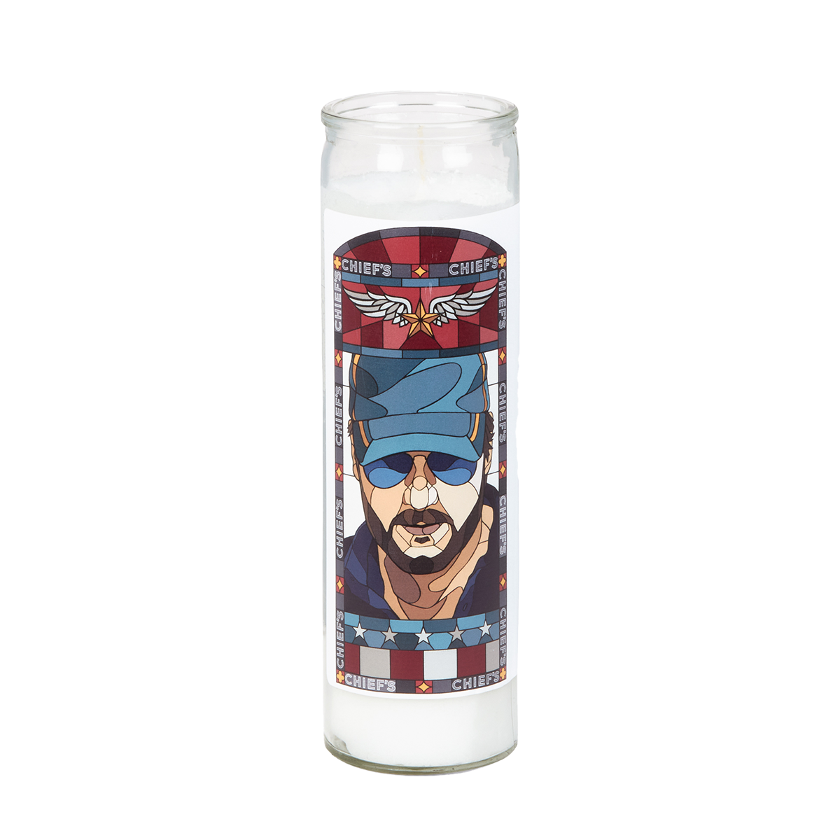 Chief's Eric Church Stained Glass Prayer Candle