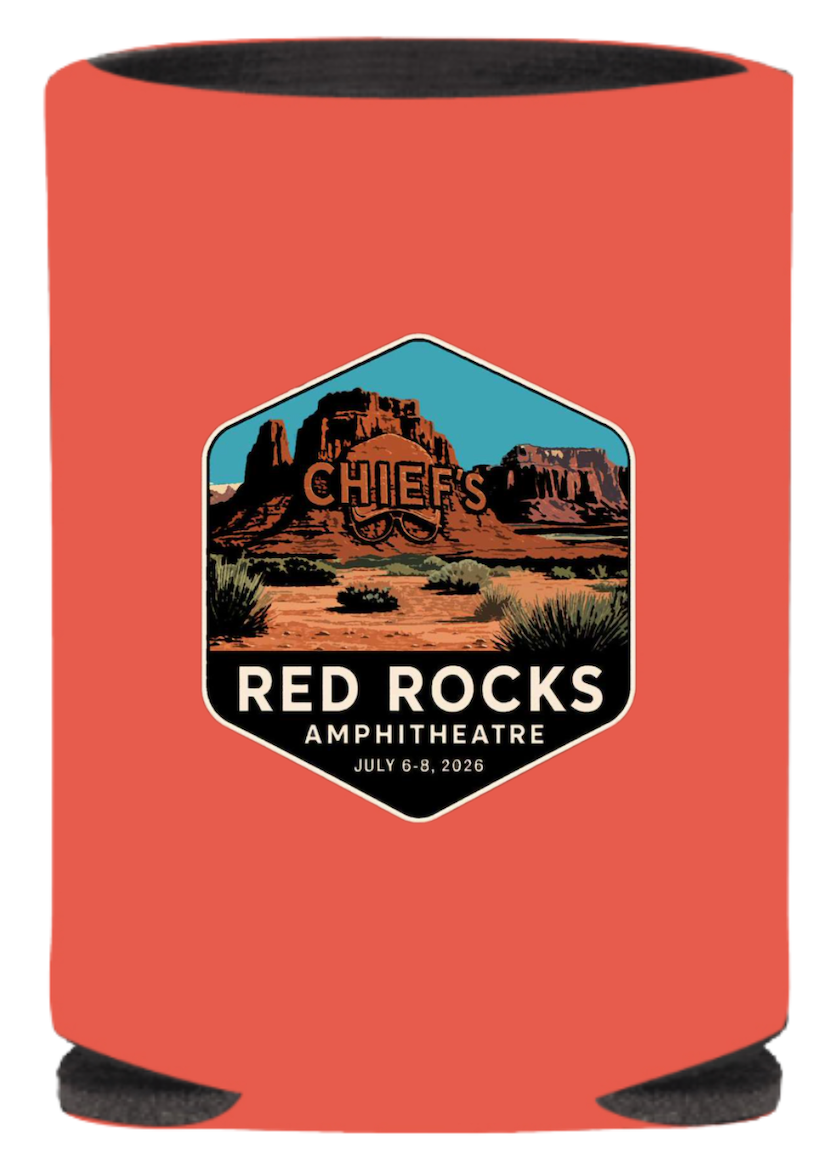 Chief's Limited Edition Red Rocks Can Cooler - Salmon