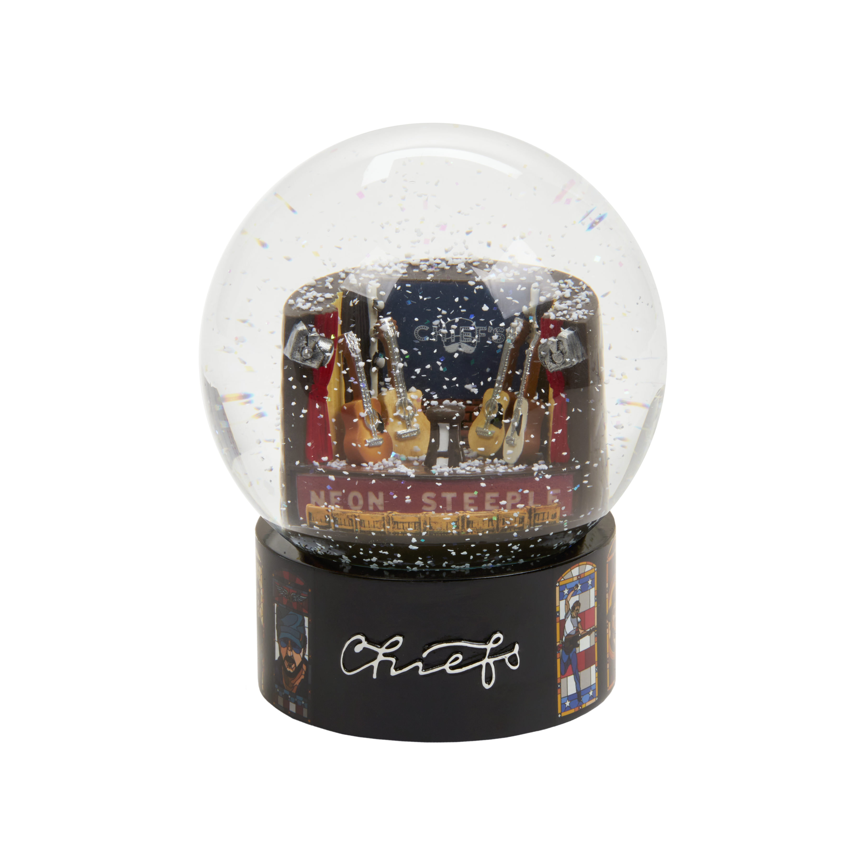 Chief's Limited Edition Neon Steeple Snow Globe