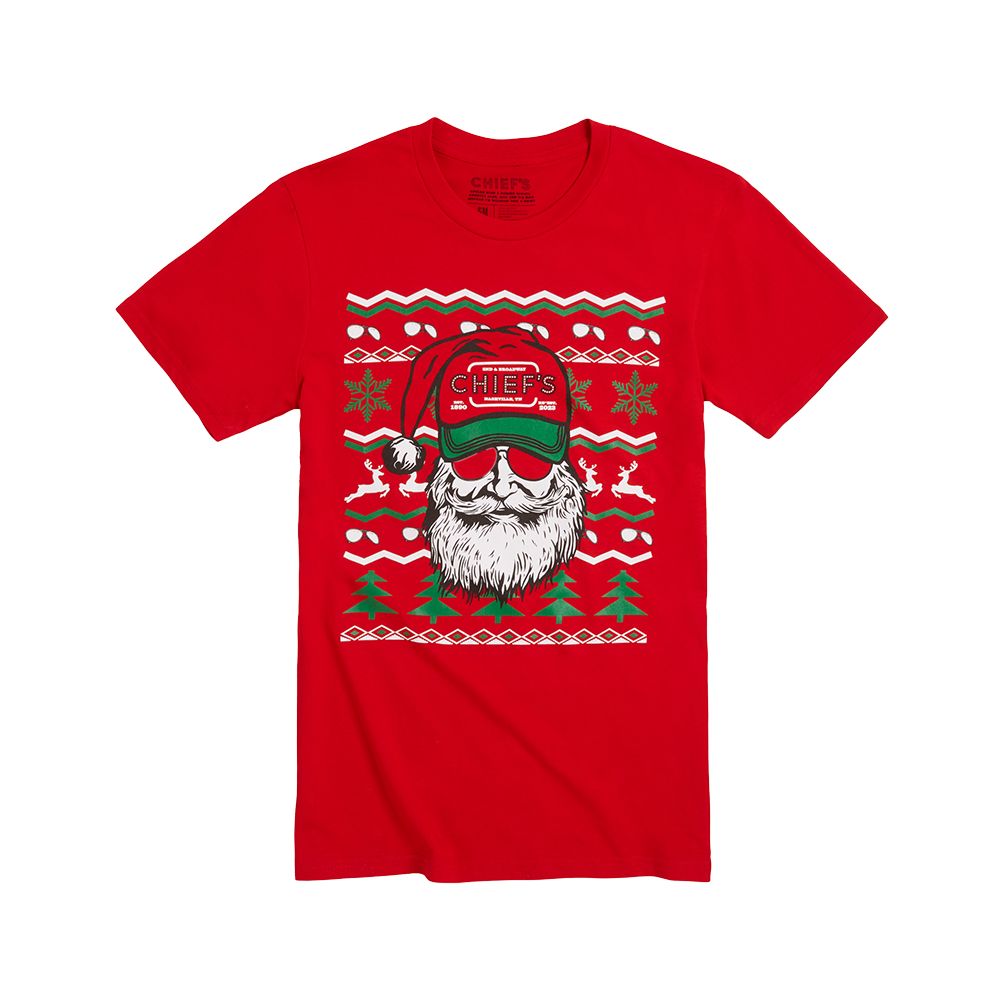 Chief's Ugly Sweater T-Shirt - Red