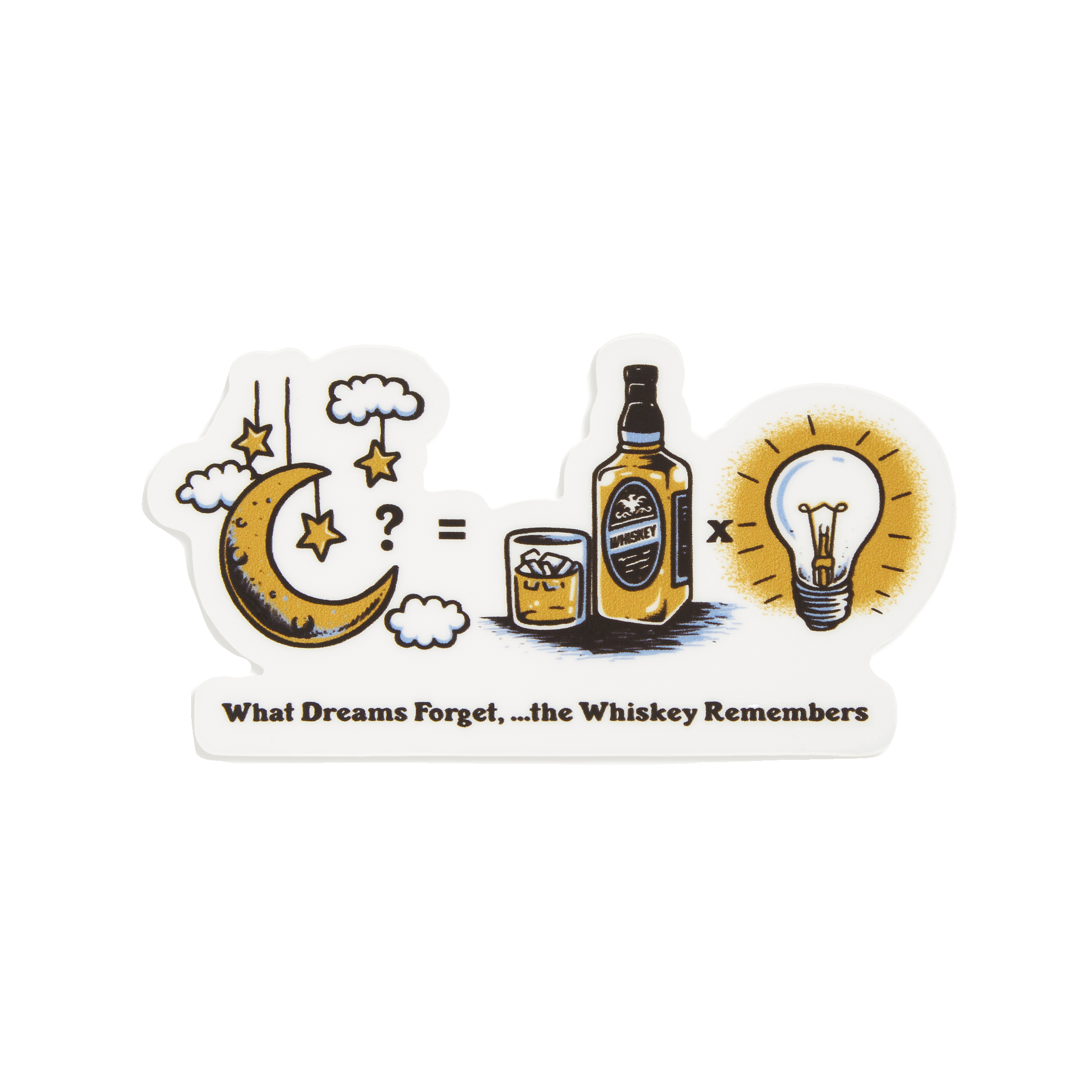 Whiskey Remembers Sticker
